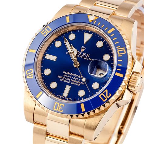 men's rolex 18k gold watch price|Rolex submariner gold price.